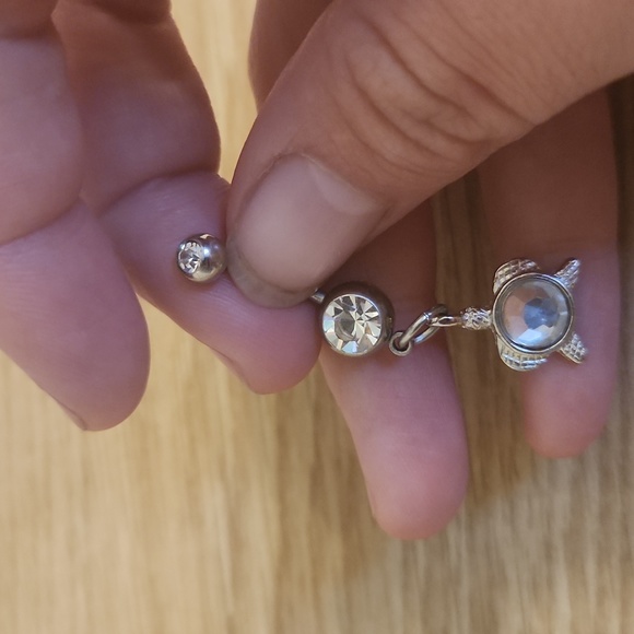 Crystal Turtle Belly Button Ring - Picture 2 of 2